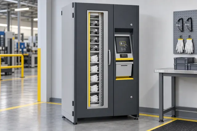 Concept illustration of ppe vending machines