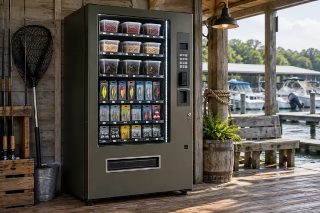 Concept illustration of bait vending machines